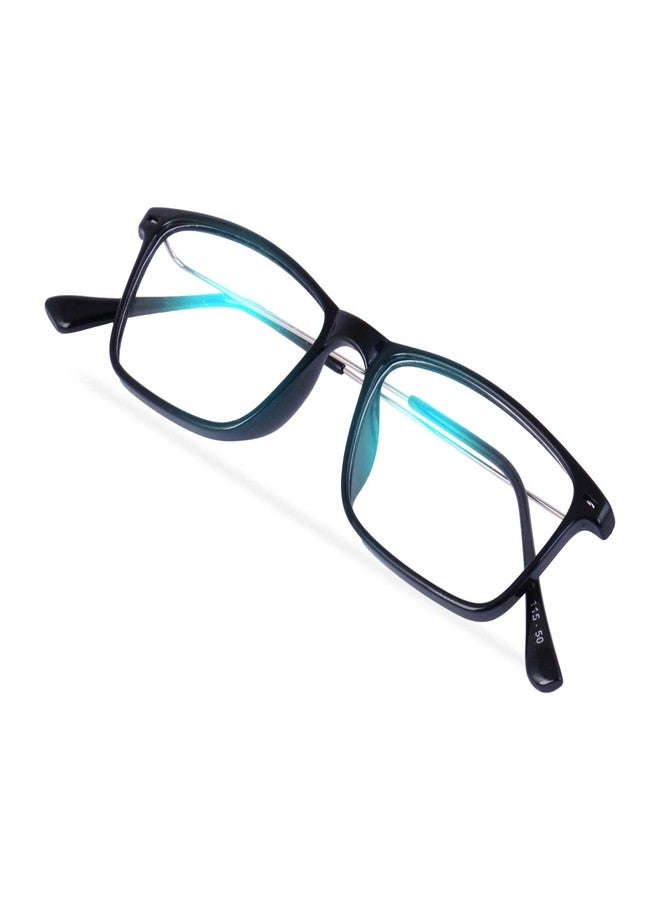 فريدي نظارات فريدي المستطيلة المضادة للوهج، تحجب الضوء الأزرق، بدون قوة، مضادة للوهج | حماية من الأشعة فوق البنفسجية | للرجال والنساء | إطار لحماية العين للكمبيوتر/التابلت/اللابتوب/الهاتف المحمول/التلفزيون (أسود بالكامل) - Image 1