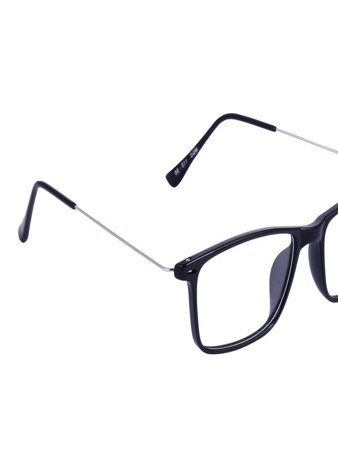 فريدي نظارات فريدي المستطيلة المضادة للوهج، تحجب الضوء الأزرق، بدون قوة، مضادة للوهج | حماية من الأشعة فوق البنفسجية | للرجال والنساء | إطار لحماية العين للكمبيوتر/التابلت/اللابتوب/الهاتف المحمول/التلفزيون (أسود بالكامل) - Image 4