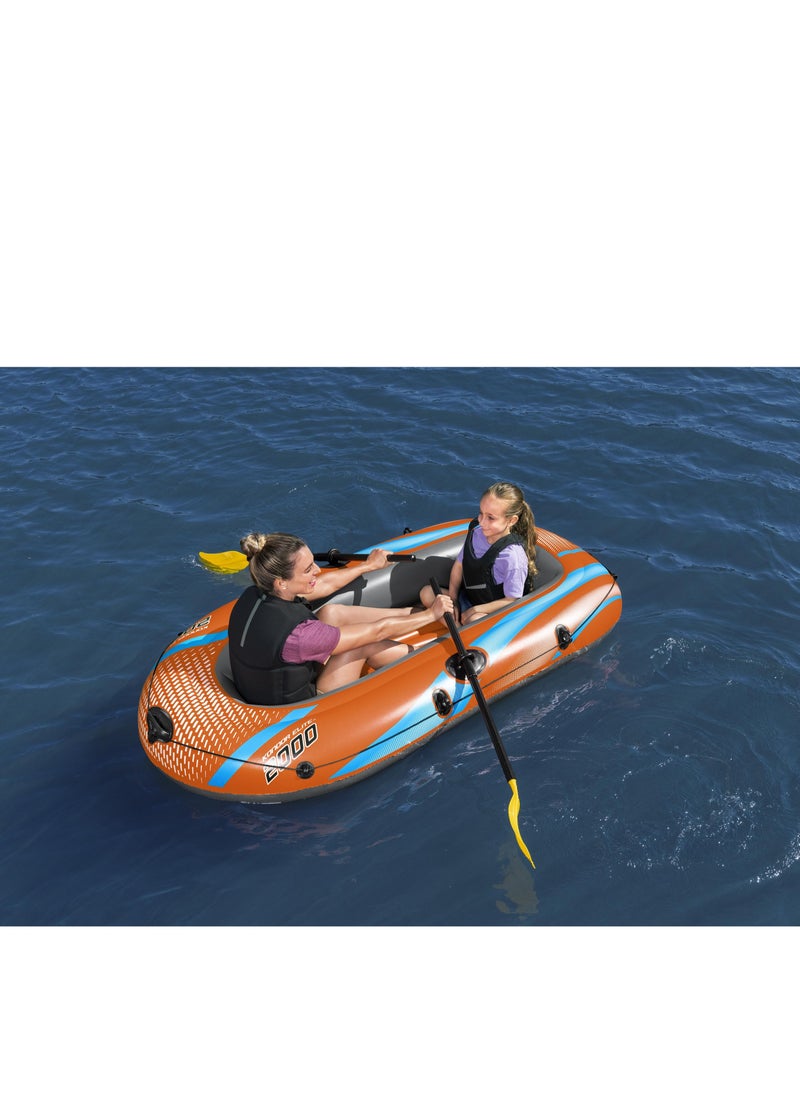 Bestway Candor Inflatable Swimming Boat with Oars and Comfortable Seats - Practical and Safe Design for Lakes and Rivers 26-61141  - Image 5