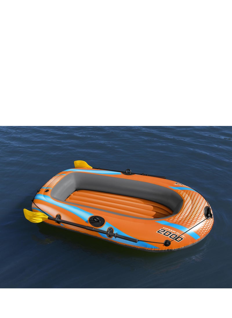 Bestway - Candor Inflatable Swimming Boat with Oars and Comfortable Seats - Practical and Safe Design for Lakes and Rivers 26-61141 - Image 1