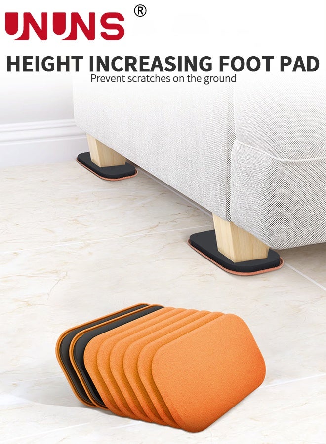UNUNS 4 PCS Furniture Sliders/Furniture Feet Pads,Furniture Movers,Oval Moving Pads,Reusable Protectors,Oval Reusable Furniture Slider with Extra Thick Design for  Sofa,Bed,Table,Desk,Hardwood Floors,24x14.5x1.85cm - Image 5