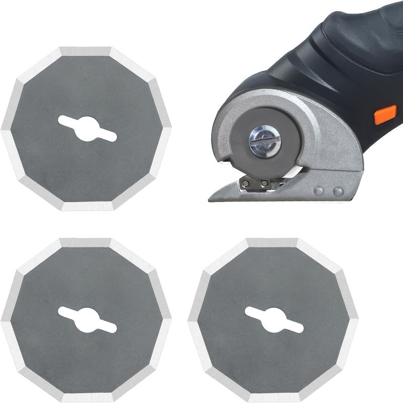 3 Piece Replacement Blades Compatible with Cordless Electric Scissors - Image 1