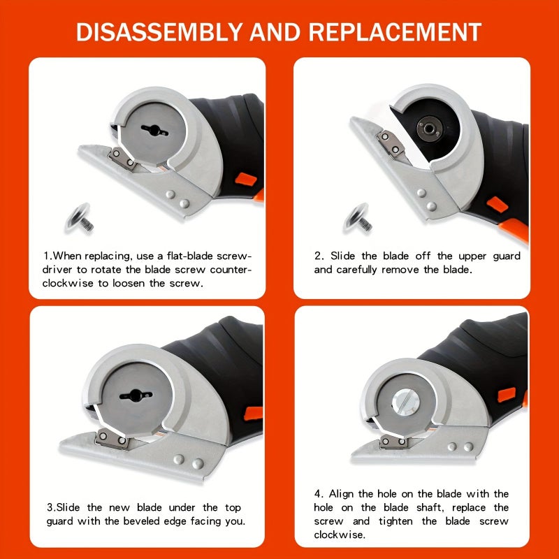 3 Piece Replacement Blades Compatible with Cordless Electric Scissors - Image 5