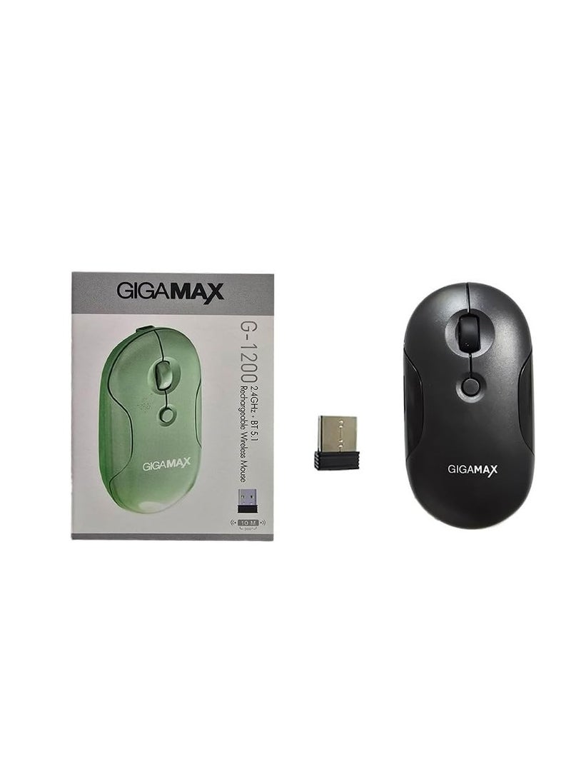جيجاماكس ماوس لاسلكى G1200 بموصل USB بتصميم عصرى من جيجا ماكس - Image 4