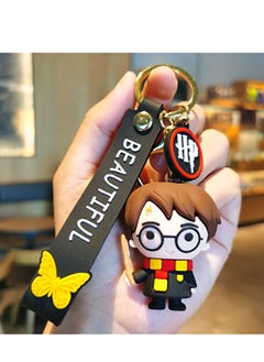 Harry Potter With Magic Wand Keychain Black