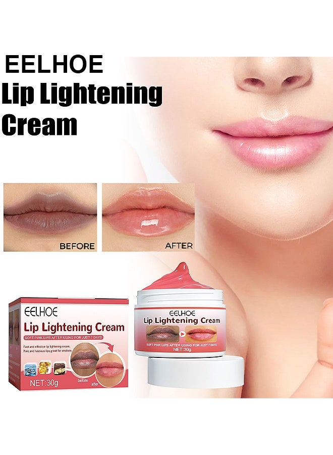 EELHOE Lip Lightening Cream - Moisturizing Natural Lip Repair Chapstick Lip Stain - Reduce Dullness Reduce Lipwrinkles For Dry Cracked And Dark Lips - Image 1