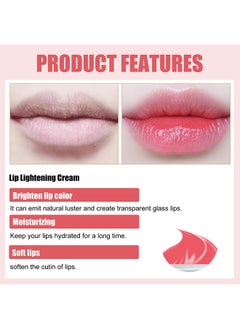EELHOE Lip Lightening Cream - Moisturizing Natural Lip Repair Chapstick Lip Stain - Reduce Dullness Reduce Lipwrinkles For Dry Cracked And Dark Lips  - Image 4