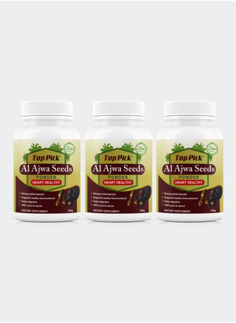 Top Pick - Al Ajwa Seeds Powder 100gram Pack of 3 - Image 1
