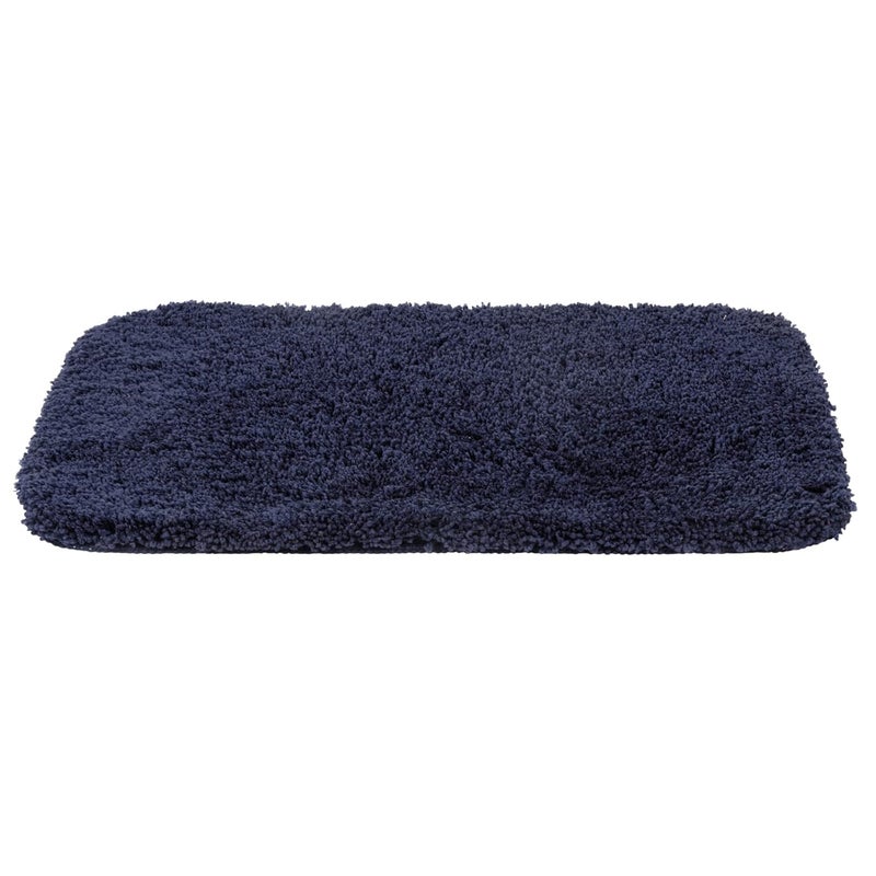 Black gold The Finer Touch Black Gold Ocean Cotton Stain and Fade Resistant Super Absorbent Heavy Duty Entrance Rug Shoes Scraper Indoor OutdoorBathroom Anti Slip Mat 40x60 CmBlue Pak of 2 - Image 4