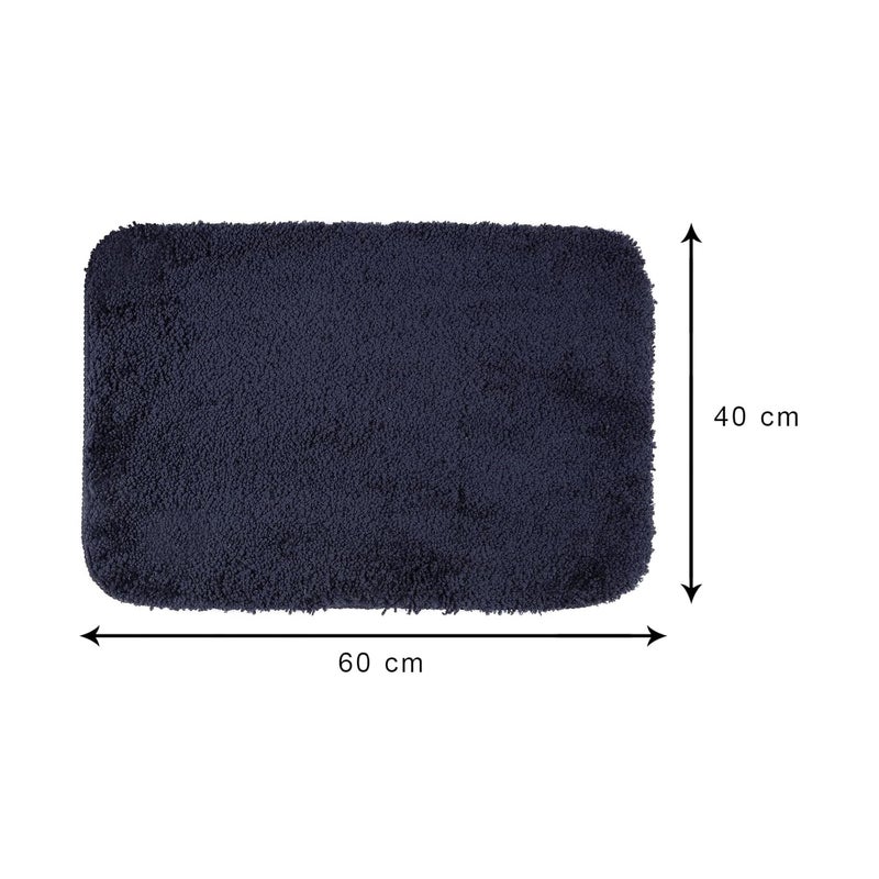 Black gold The Finer Touch Black Gold Ocean Cotton Stain and Fade Resistant Super Absorbent Heavy Duty Entrance Rug Shoes Scraper Indoor OutdoorBathroom Anti Slip Mat 40x60 CmBlue Pak of 2 - Image 3