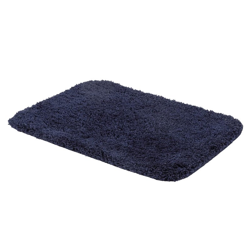 Black gold The Finer Touch Black Gold Ocean Cotton Stain and Fade Resistant Super Absorbent Heavy Duty Entrance Rug Shoes Scraper Indoor OutdoorBathroom Anti Slip Mat 40x60 CmBlue Pak of 2 - Image 5