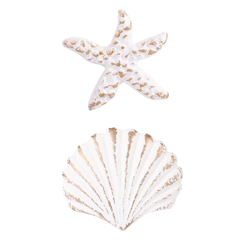 2Pcs Cast Iron Scallop Drawer Pulls Cabinet Knobs For Wardrobe And Closet Door Hardware - Image 2