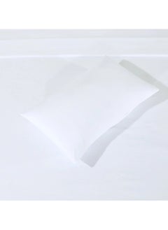 Generic 2-Piece Single Bed Sheet Set: Classic White Elegance  - Image 3
