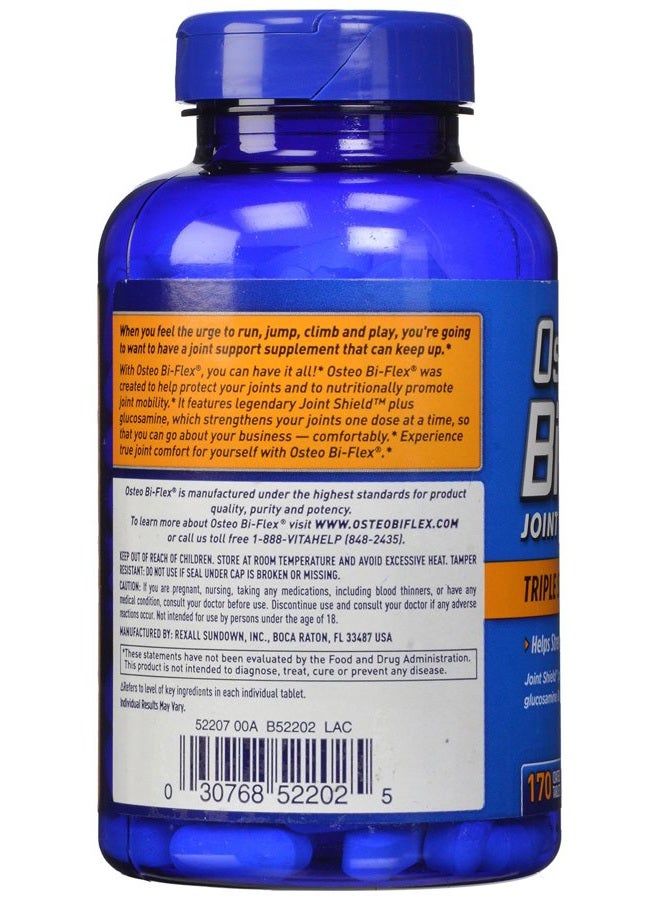 Osteo Bi-Flex Triple Strength - 170 Caplets - Image 4