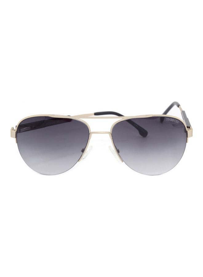 PROOCHI Men Full Rim Polarized Aviator Shape Sunglasses - Lens Size: 59 mm - Gold / Black - Image 5