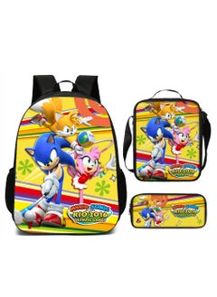 Generic Mario cartoon backpack, primary and secondary school student backpack, large capacity backpack, three piece set, single shoulder bag, pencil case, unisex  - Image 1