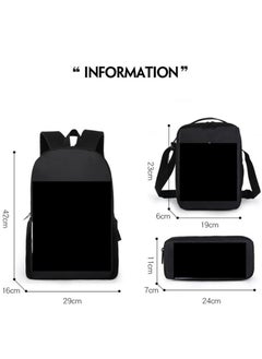Generic Mario cartoon backpack, primary and secondary school student backpack, large capacity backpack, three piece set, single shoulder bag, pencil case, unisex  - Image 2