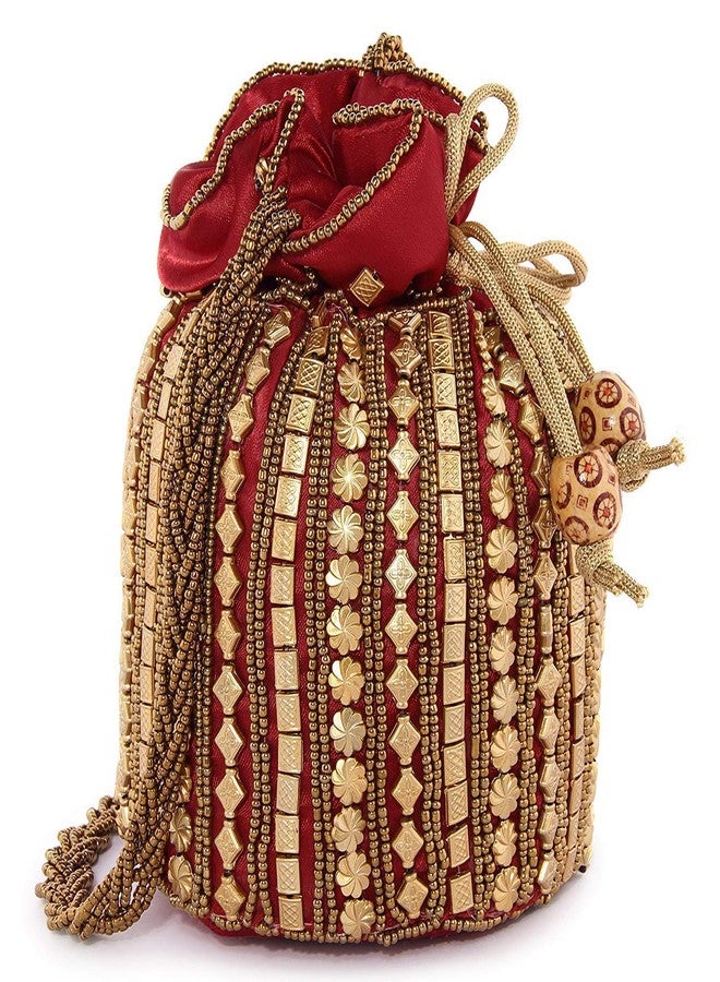 Fancy Walas حقيبة بوتلي نسائية من فانسي والاس (لون عنابي) - Image 1