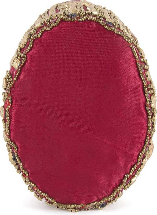 Fancy Walas حقيبة بوتلي نسائية من فانسي والاس (لون عنابي) - Image 4