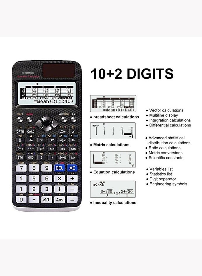 OASIS DESERT Scientific Calculator, Function Calculator, 552 Functions for Solving Complex Equations - Image 1