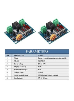 Generic 2 Pieces DC 12V-36V Voltage Protection Module Digital Low Voltage Protector Disconnect Switch Over Discharge Protection Module Output 6-60V, Low Power Disconnection  - Image 3