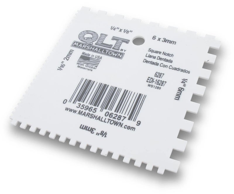 MARSHALLTOWN Qlt By Marshalltown 6287 Plastic Notched Spreader By Qlt By Marshalltown - Image 1