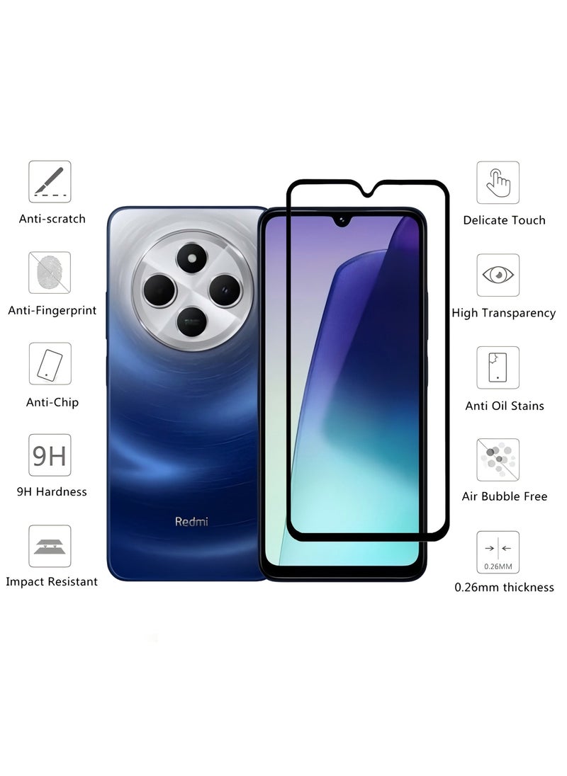يوك عبوتان من واقي الشاشة 9H لهاتف Xiaomi Redmi 14C 4G/Xiaomi POCO C75 4G، واقي شاشة فائق النحافة عالي الدقة من الزجاج المقوى الفاخر  - Image 3