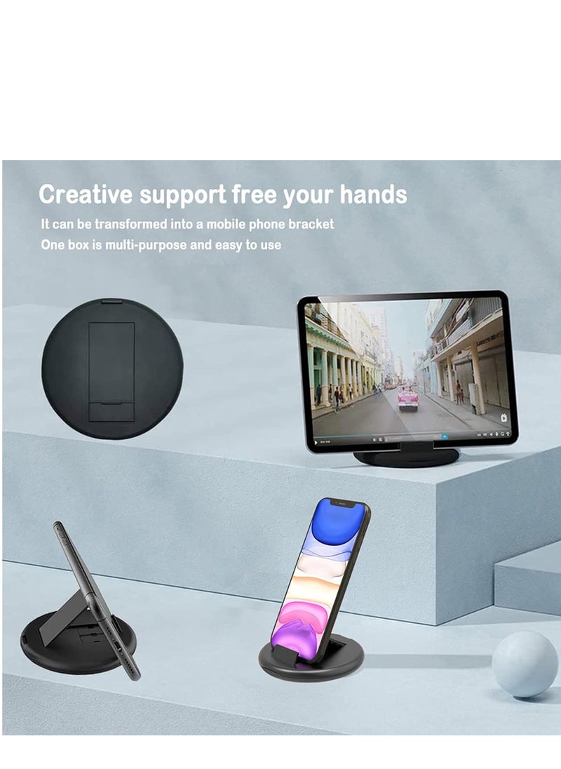 HESIMING USB C to Lightning Adapter Kit,Multi Charging Cable Case Convertor USB C to Type C/iOS Device/Micro Adapter Travel Data Cable Set Contains Card Storage，Phone Holder, Tray Eject Pin(White)