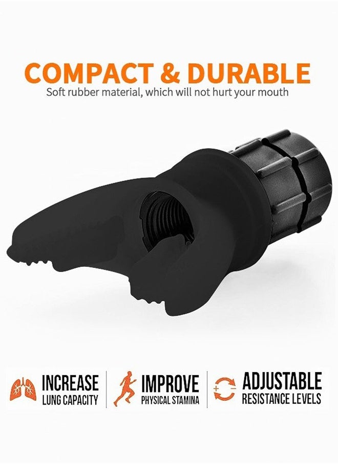 Lung Exerciser Expander Device,Breathing Exercise Device for Lungs,silica gel Deep Breathing Exercise Trainer, Increase Lung Capacity, Improve Sleep
