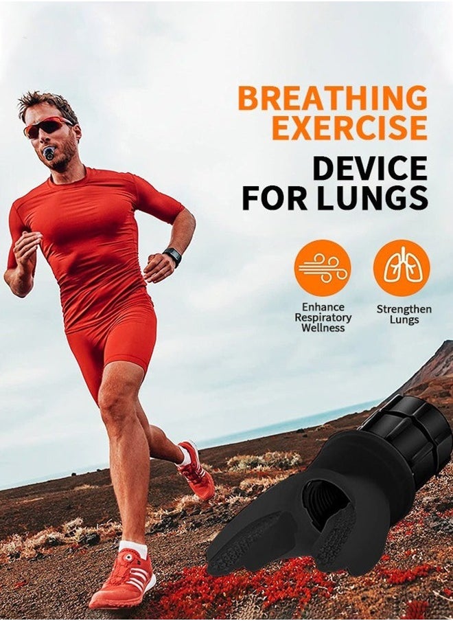 Lung Exerciser Expander Device,Breathing Exercise Device for Lungs,silica gel Deep Breathing Exercise Trainer, Increase Lung Capacity, Improve Sleep