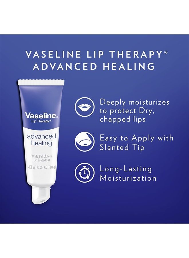 Vaseline Lip Therapy Lip Balm Tube, Advanced Healing, 0.35 oz - Image 2
