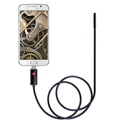MatLogix 5 m Waterproof Endoscope Mini HD Camera Snake Tube 5.5 mm Lens USB Inspection LED Borescope for Android Phone PC (Wire Length- 5 Meters, Lens Size- 5.5mm) - Image 2