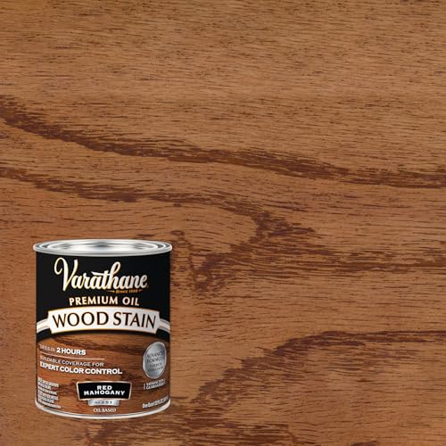 Varathane 211724H Premium Wood Stain Quart Red Mahogany - Image 3