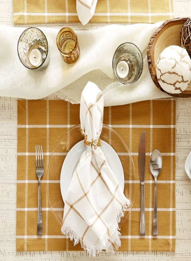 wonlex Thanksgiving Napkin Rings Set of 12, Gold Napkin Holder for Autumn, Harvest Festival, Banquet, Fall Serviette Buckles for Table Setting (Thankful) - Image 5