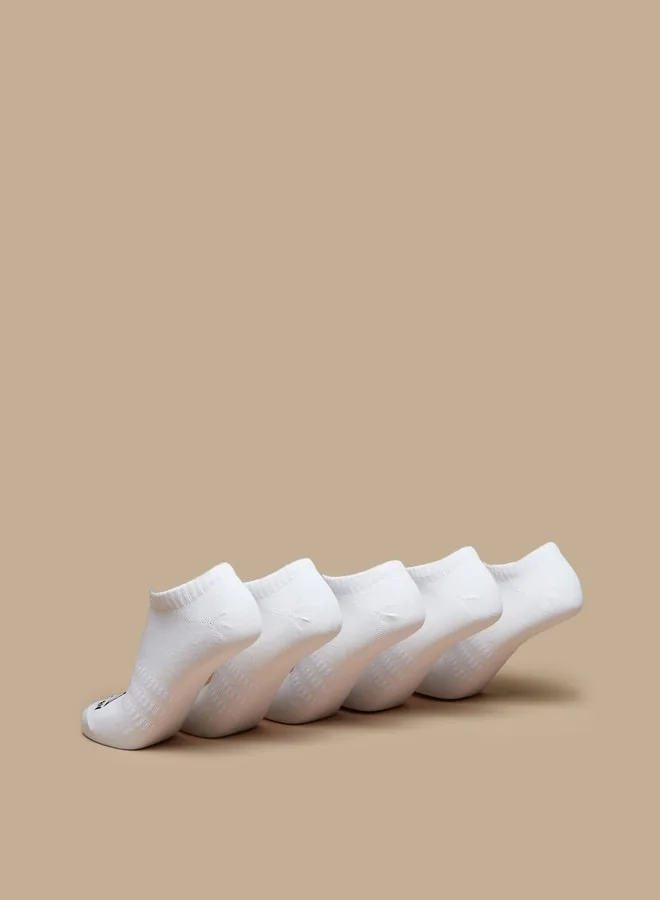 OAKLAN Women's Logo Print Ankle Length Sports Socks - Set of 5