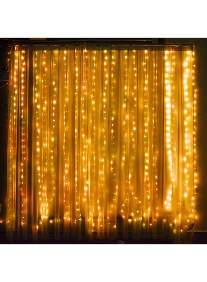 Xkimos 300 LED String Lights for Bedroom, 3x3M Outdoor Lights, Waterproof LED Fairy Lights, String Lights for Indoor Outdoor Use, Fairy String Lights 8 Modes, String LED Lights for Event Lighting and Decor, Lights Warm - Image 4