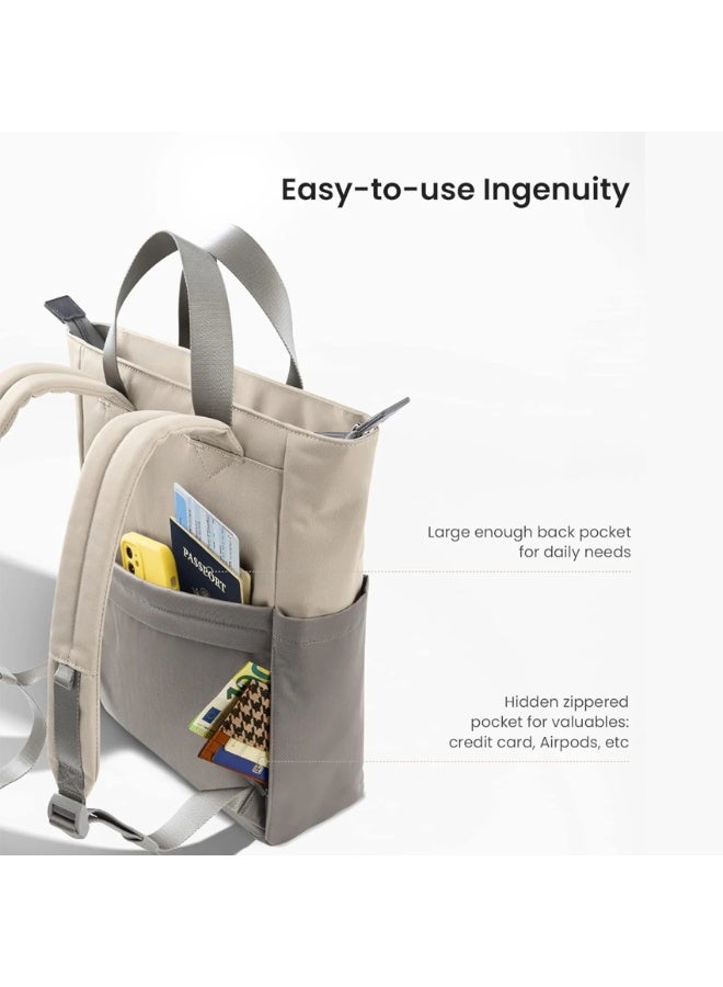 Tomtoc Slash-T63 14 inch Laptop Backpack 12L – Eco-Friendly Water-Resistant Daypack with 2-in-1 Smart Strap, Fits 14 inch MacBook Pro, 13 inch MacBook Air/Pro, 12.9 inch iPad Pro - Image 3