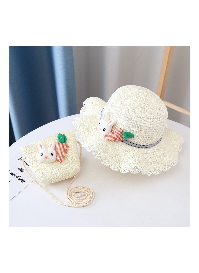 KUYING New Children's Sunshade Hat Set 