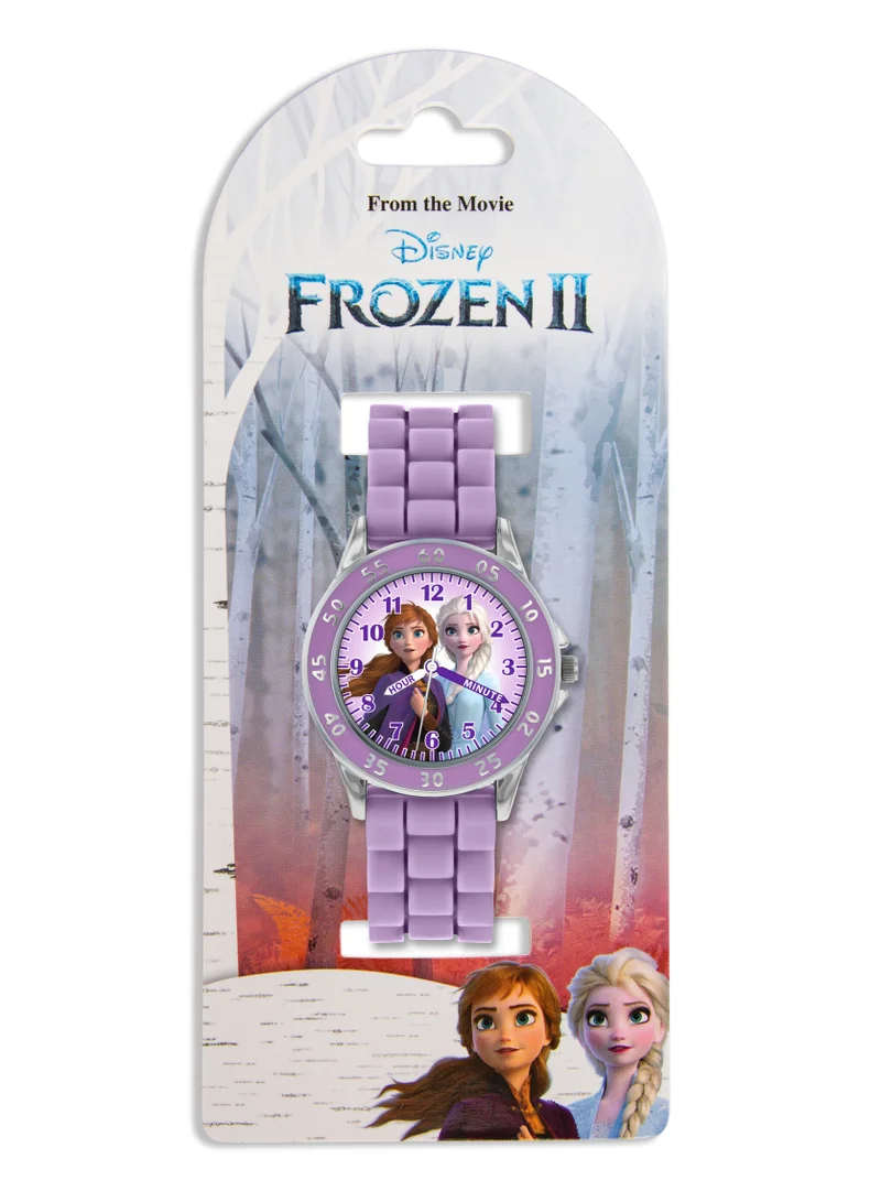 Disney Disney Frozen 2 Purple Silicon Strap Girls Watch - FZN9505