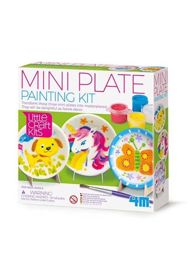 4M Little Crafts Kits Mini Plates Painting Kit - Image 1
