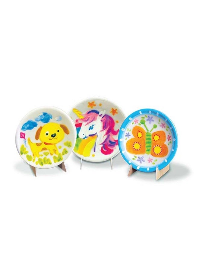 4M Little Crafts Kits Mini Plates Painting Kit - Image 3