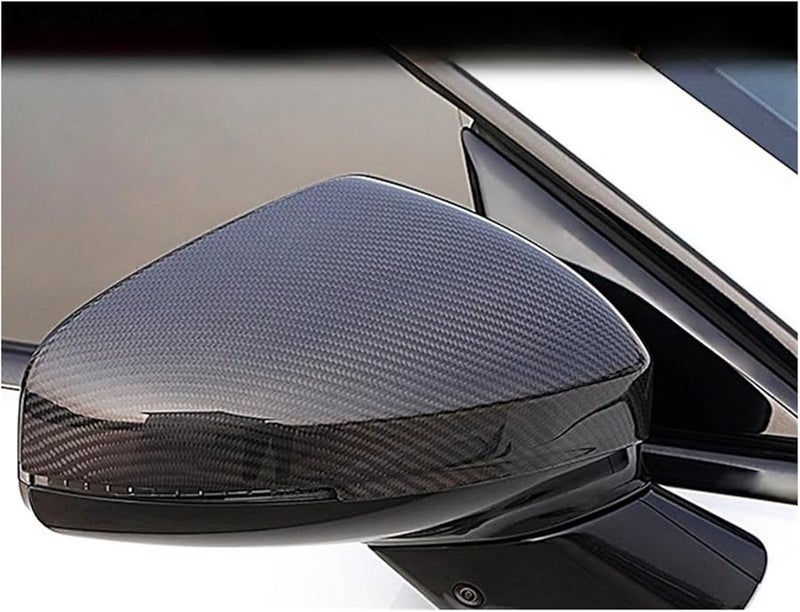 غطاء هيكل المرآة الخلفية XPeng P7 P7i P5 ABS أسود لامع، طقم - Image 3
