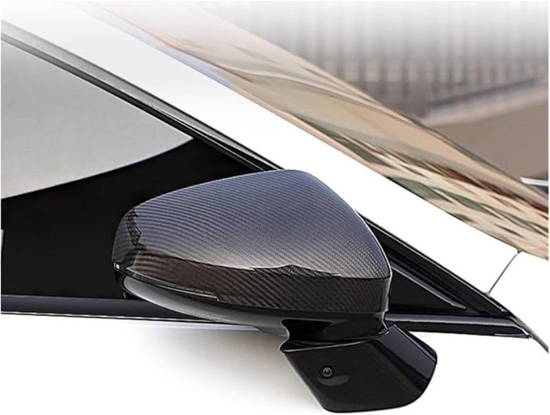 غطاء هيكل المرآة الخلفية XPeng P7 P7i P5 ABS أسود لامع، طقم - Image 4