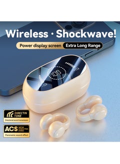 Chomel New ear clip bone conduction Bluetooth headset, non-in-ear sports digital display, long battery life earphone  - Image 1