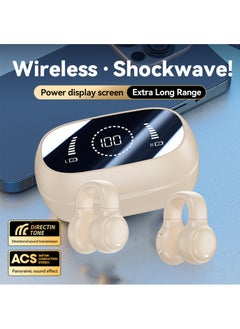 Chomel New ear clip bone conduction Bluetooth headset, non-in-ear sports digital display, long battery life earphone  - Image 5