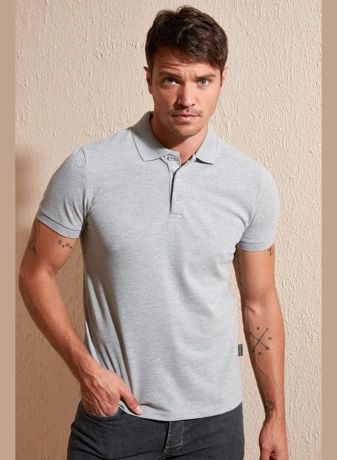 Buratti Buratti Cotton Regular Fit Buttoned Polo Collar 5-Pack T Shirt Men's T-SHIRT 5902127S5