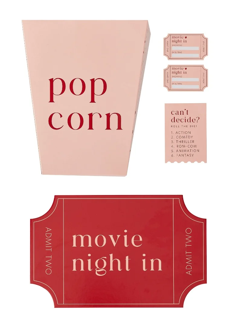 Ginger Ray Ginger Ray Movie Night In Kit with Game - Fun Party Essentials