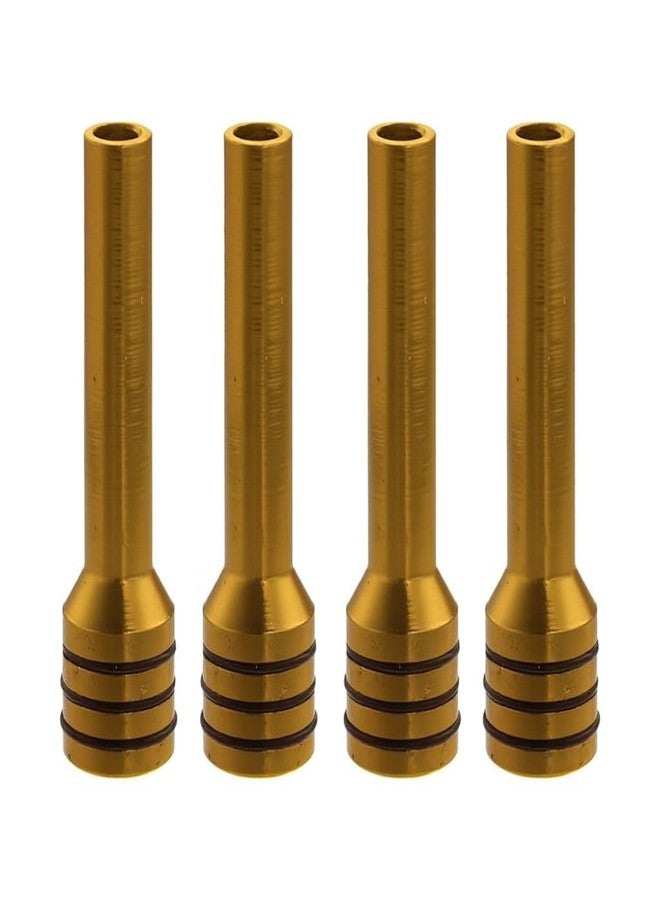 AUTO MT Yellow 4pc. Car Door Lock Pin. knob car Interior Accessories Universal Car Door Lock Knob Pull Set. Aluminium Alloy Scratch Protection. - Image 2