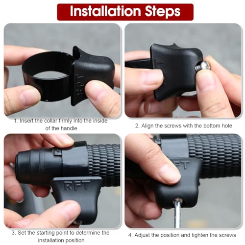 STHIRA® 2PCS Durable Throttle Lock Cruise Control for Bike- Motorcycle Accelerator Booster, Bike Handle Grip, Universal Fit for 7/8" Handlebar, Ideal for Long Rides on Street, Sport, Off-Road Bikes - Image 5