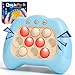 AOTIBO Fast Push Machine Light Up Fidget Toys for Kids Adults Handheld Game for Kids 312 Quick Push Bubble Stress Toy Sensory Toys Travel Games Xmas Birthday Gifts for Boys Girls Blue - Image 2